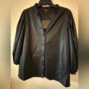 Marc New York Black Leather Outerwear